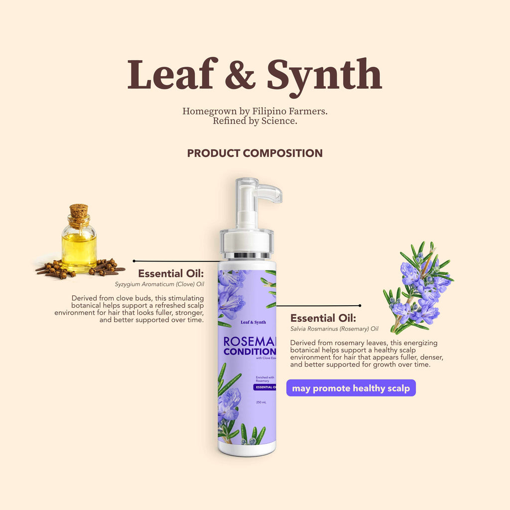 Leaf & Synth Rosemary Conditioner with Clove Essential Oil - Healthy Scalp