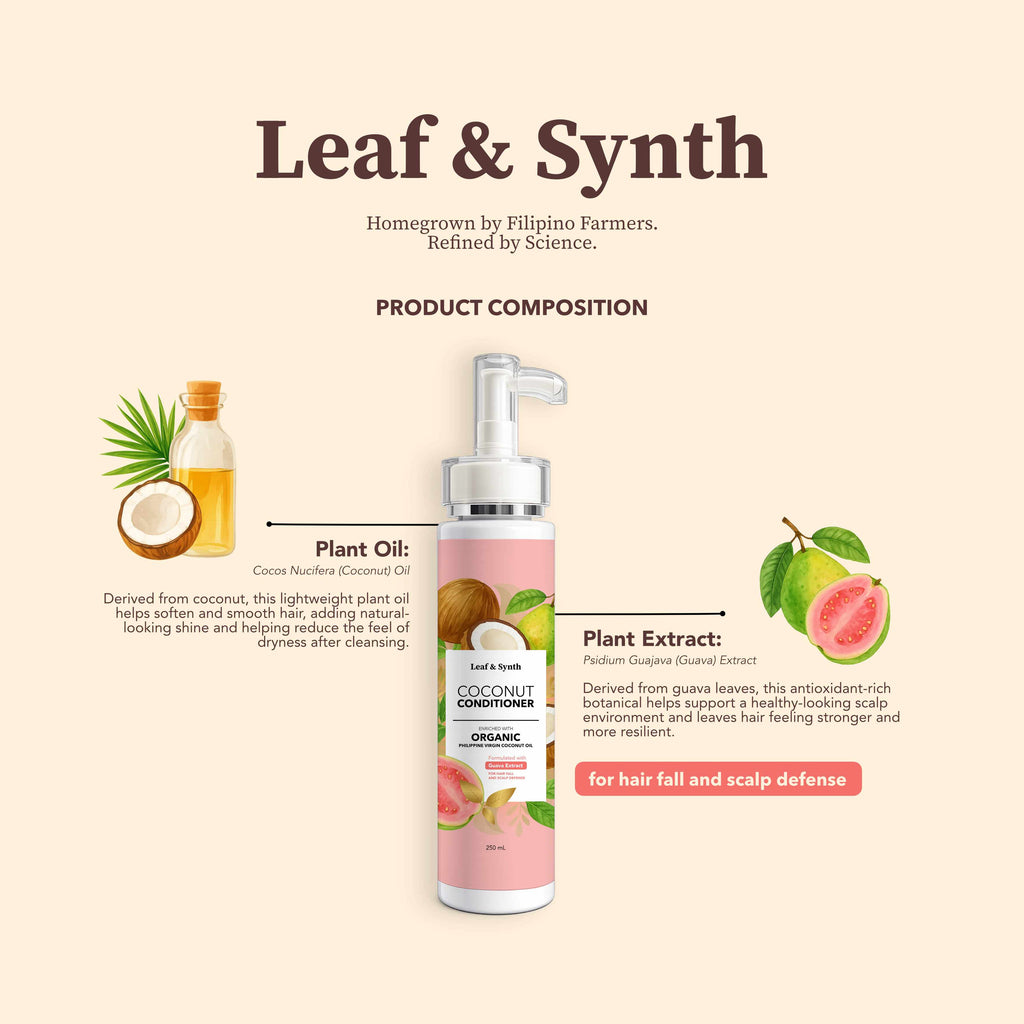 Leaf & Synth Coconut Conditioner with Guava Extract - Hair Fall & Scalp Defense