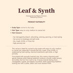 Leaf & Synth Coconut Shampoo with Avocado Extract - Deep Nourishment & Repair
