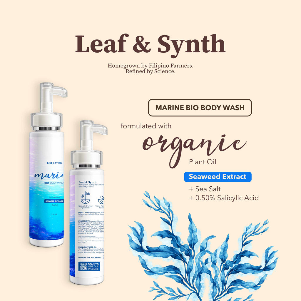 Leaf & Synth Marine Bio Body Wash with Seaweed Extract - Clarifying & Smoothing
