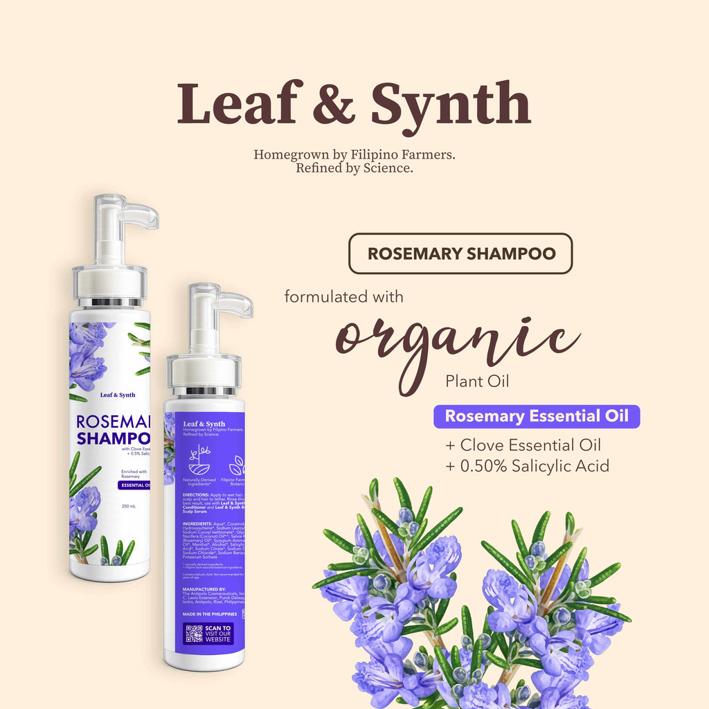 Leaf & Synth Rosemary Shampoo with Clove Essential Oil - Healthy Scalp