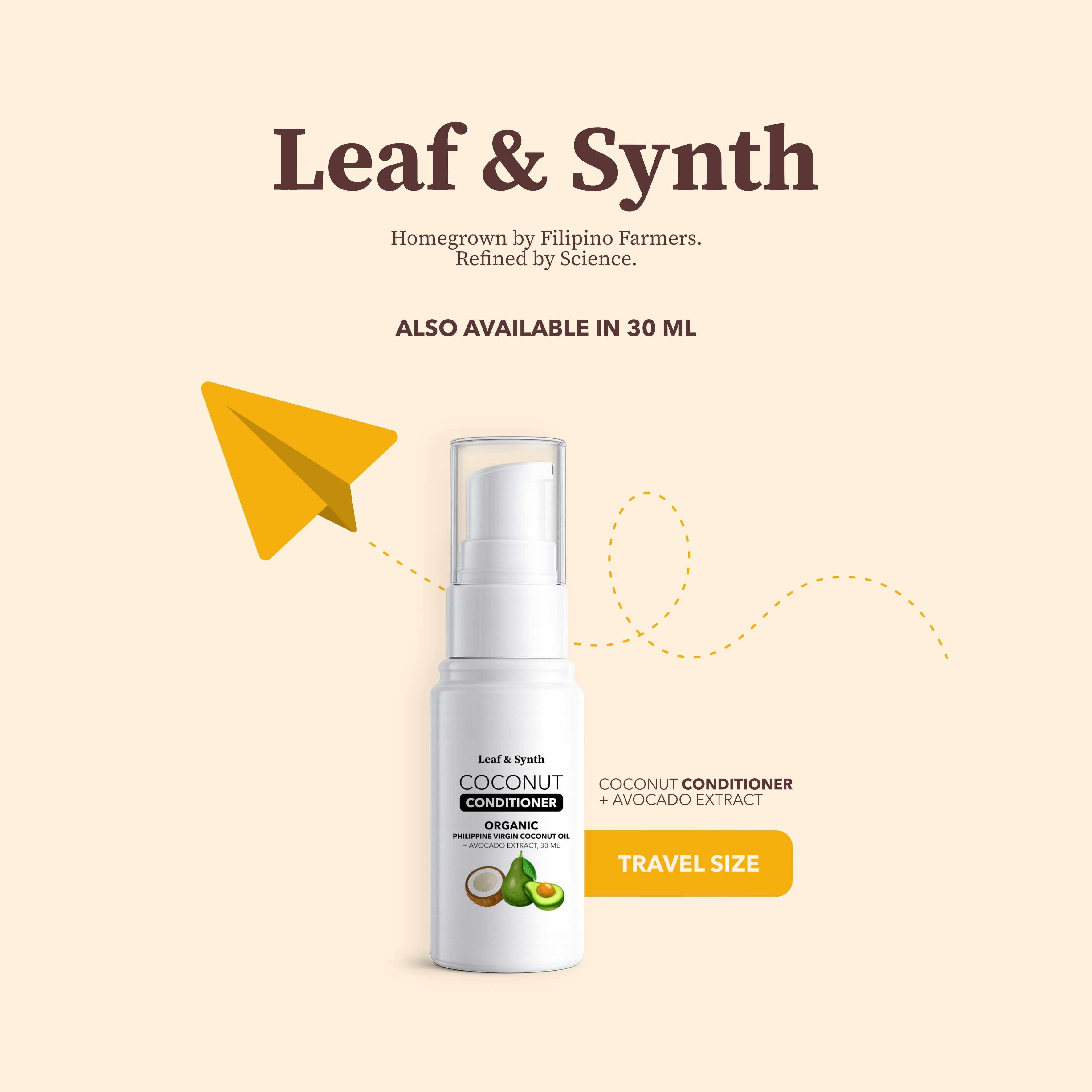 Leaf & Synth Coconut Conditioner with Avocado Extract - Deep Nourishment & Repair
