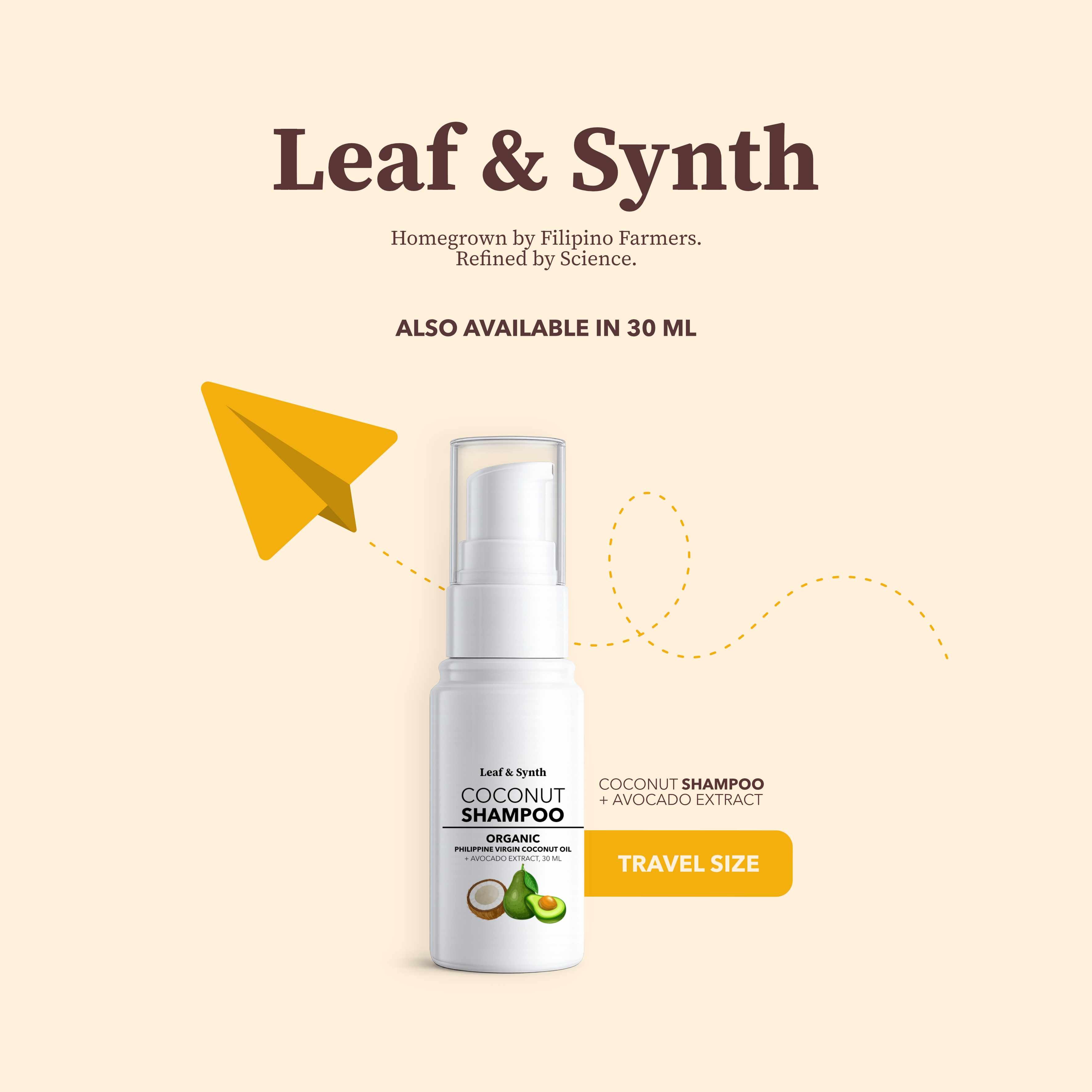 Leaf & Synth Coconut Shampoo with Avocado Extract - Deep Nourishment & Repair